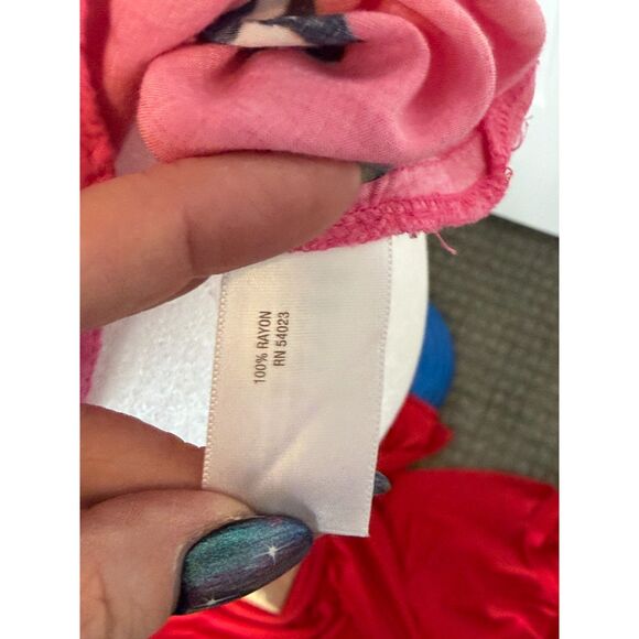 Vintage Old Navy Rayon Blend Butterfly Print Hot Pink Drape Tank Size XS - Picture 6 of 7